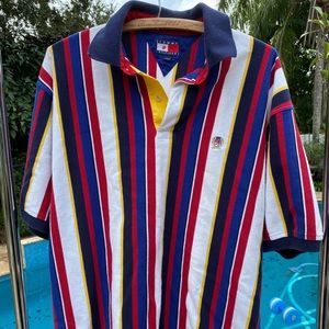 Authentic Vintage Tommy Hilfiger Striped Polo L